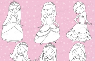 Princess stamps commercial use,