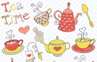 Teapot clipart commercial use,