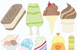 Popsicle clipart commercial use,