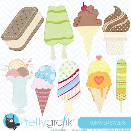 Popsicle clipart commercial use,