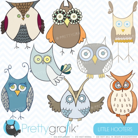 Owl clipart commercial use, vector