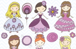 Princess clipart commercial use,