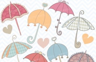 Umbrella clipart commercial use,