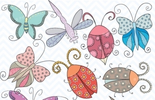 Bugs & insects clipart