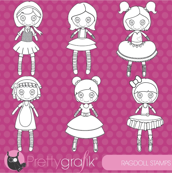 Download Rag dolls stamp (commercial use, vector graphics) 