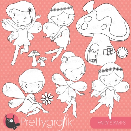 fairy digital stamp commercial