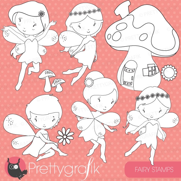 Download fairy digital stamp commercial use, vector graphics, digital stamp, di 