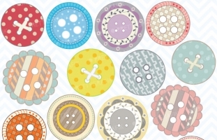 Button clipart (commercial use,