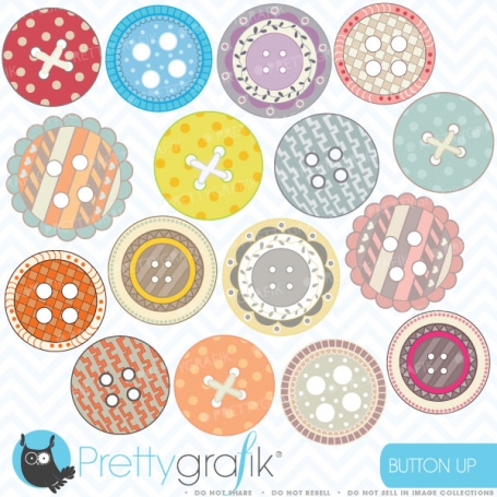 Button clipart (commercial use,