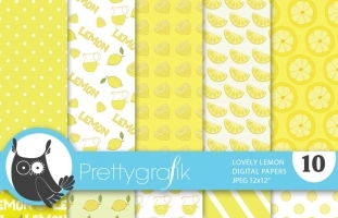 citrus fruit digital paper