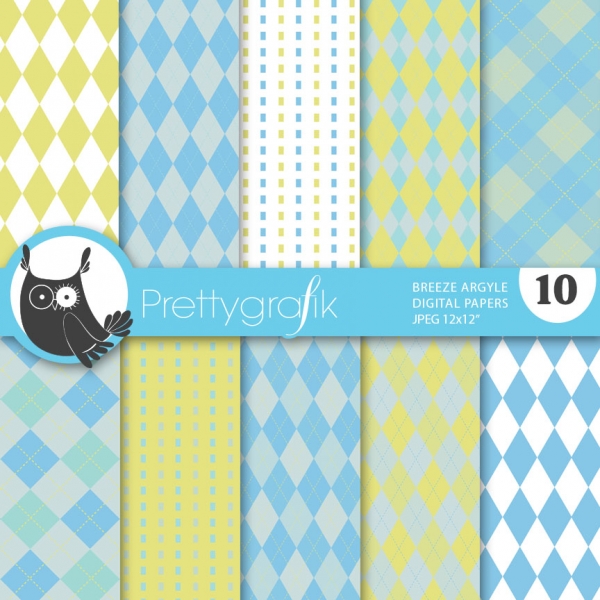 Download Breeze Argyle digital paper, (commercial use, scrapbook papers) 