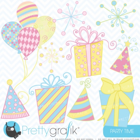 Party time clipart (commercial