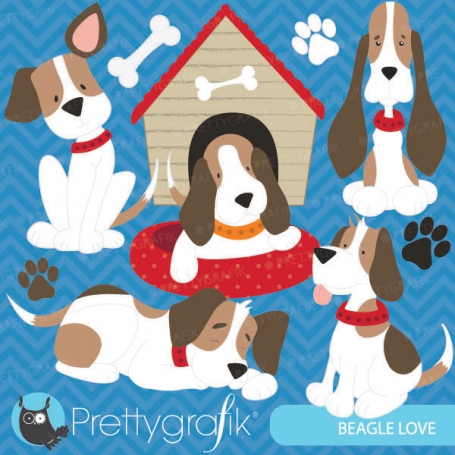 puppy dog clipart  (commercial