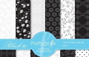 Black tie digital paper 