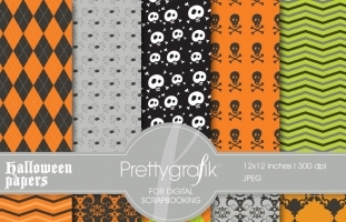 Halloween digital paper