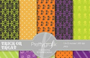 Halloween digital paper