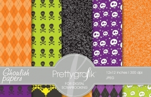 Halloween digital paper 