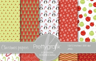 Christmas digital paper