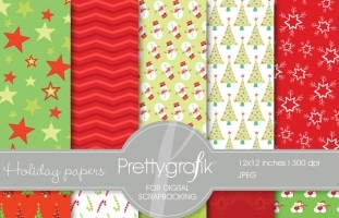 Christmas digital paper 