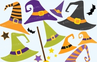 Halloween Hats clipart 