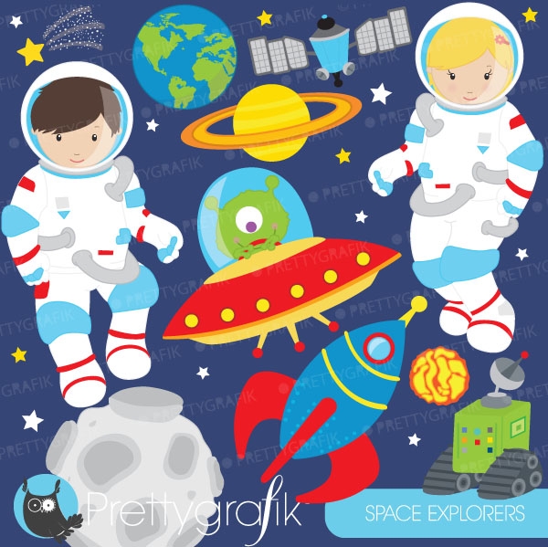 Download Astronaut in space clipart (commercial use, vector graphics) 