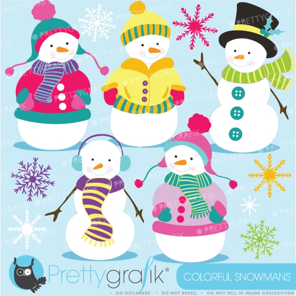 Download Snowman clipart  (commercial use, vector graphics) 