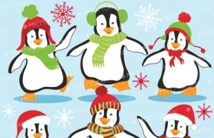 Penguins clipart commercial use,