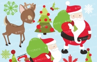 Christmas clipart  (commercial