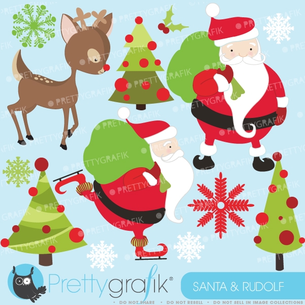 Download Christmas clipart  (commercial use, vector graphics) 