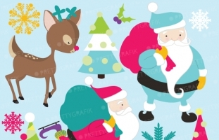 Christmas clipart  (commercial