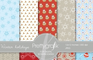 Christmas digital paper 