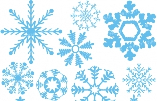 Snowflakes clipart  (commercial
