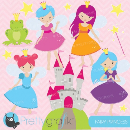 fairy princess clipart (commercial