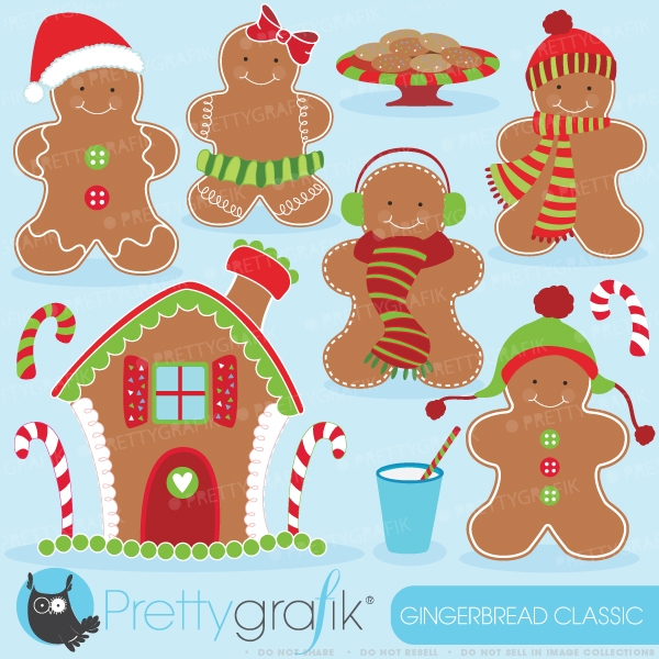Download Gingerbread man clipart (commercial use, vector graphics) 