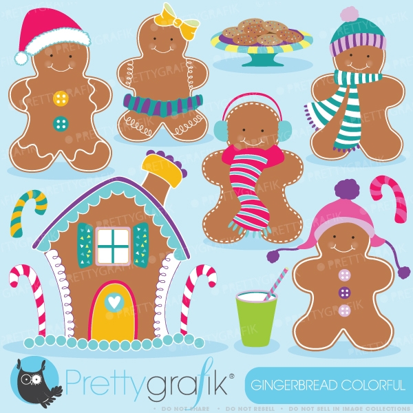 Download Gingerbread man clipart  (commercial use, vector graphics) 