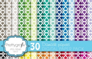 damask digital paper  (commercial