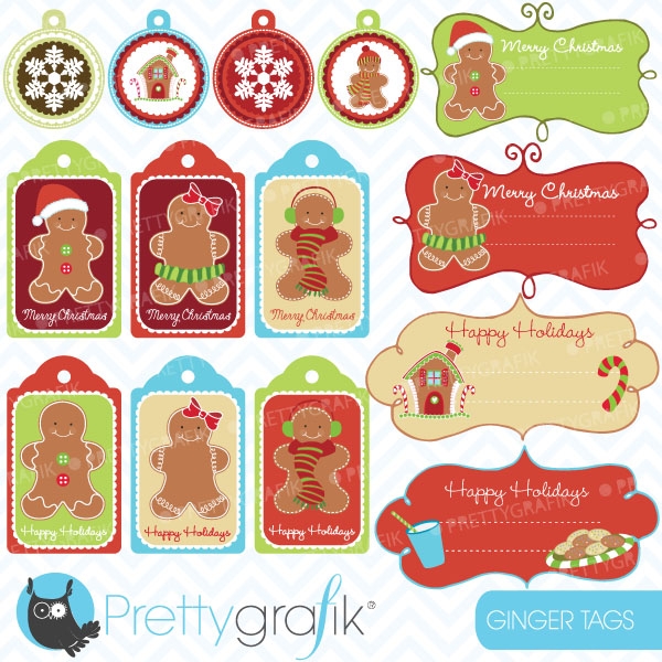 Download Christmas Tags Label Frames Clipart  (commercial use) 