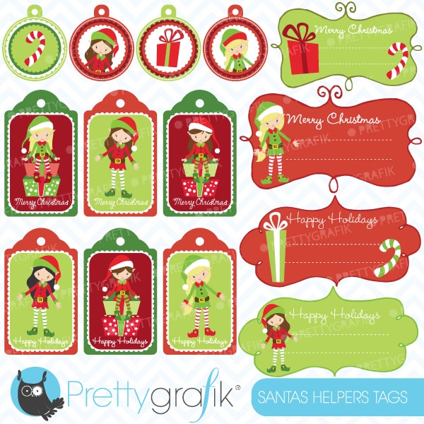 Download christmas tags label frames clipart  (commercial use) 