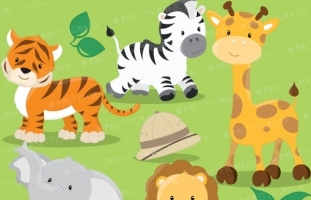 Safari Animals clipart 