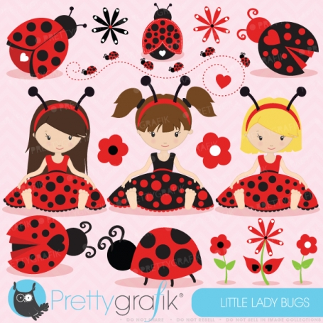 Ladybug clipart  (commercial use,