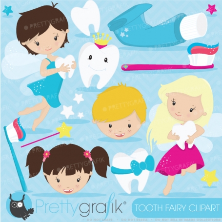 Tooth fairy clipart (commercial