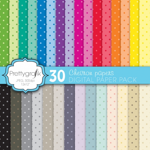 Download polka dot digital paper  (commercial use, scrapbook papers) 