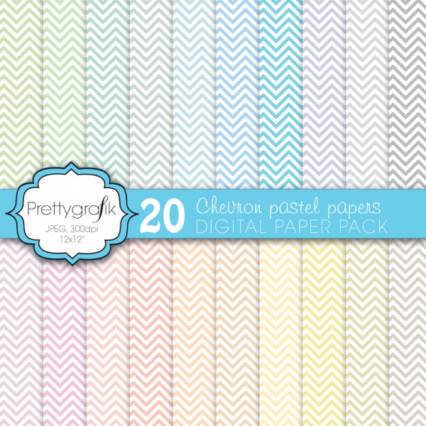 Download chevron digital paper  (commercial use, scrapbook papers) 