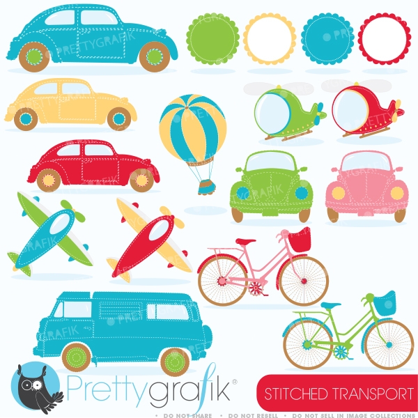 Download stitched transport clipart  (commercial use) 