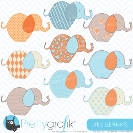 elephant clipart  (commercial use,