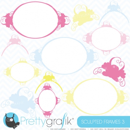 Labels and frames clipart