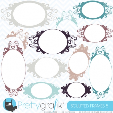 Labels and frames clipart