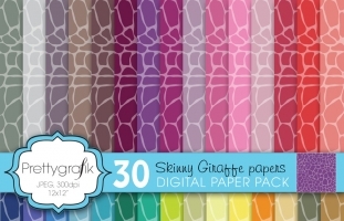  giraffe animal print digital