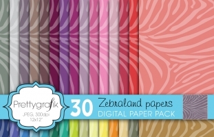  zebra animal print digital paper