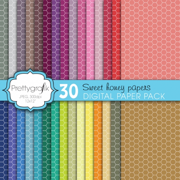 Download  honeycomb hexagonal digital paper  (commercial use) 